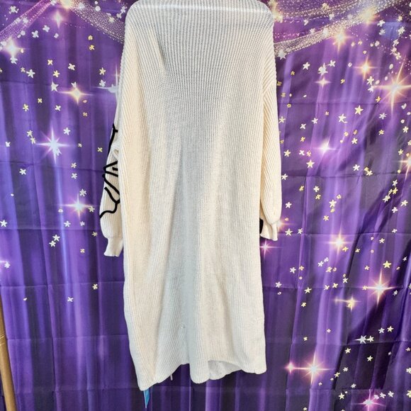 CupShe - Ivory Floral Long Sleeve Duster - Ivory, Black - XL - NWT - Picture 3 of 7
